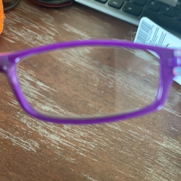 Fashion +2.00 purple & pink print & purple and yellow with flower print readers - Picture 4 of 16